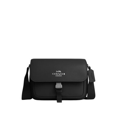 CARTERA MICHAEL KORS CR098 CUERO NEGRO CROSSBODY COACH PACE MESSENGER BAG