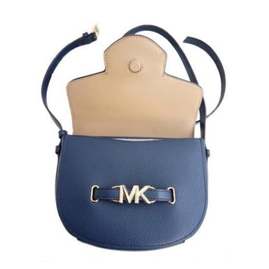 CARTERA MICHAEL KORS 35S4S6RC1T CUERO AZUL CROSSBODY SADDLE NAVY - 2