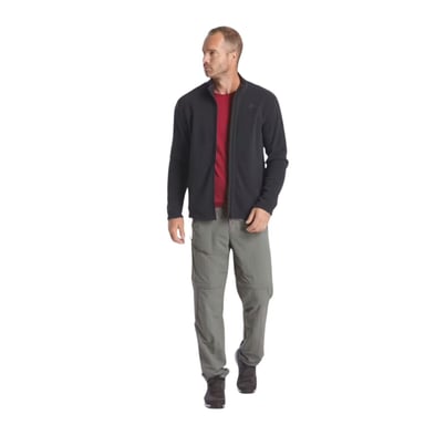 CASACA POLAR DE MONTAÑA Y TREKKING CREMALLERA HOMBRE QUECHUA MH120 - NEGRO - 3