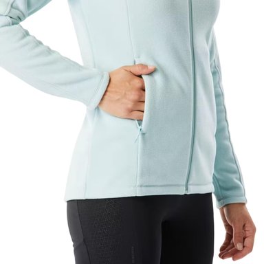 CASACA POLAR QUECHUA 8882971 VERDE CLARO MONTAÑA Y TREKKING MUJER MH500 TAMAÑO M - 6