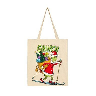 CARTERA THE GRINCH 991117541414 BEIGE TOTE SHOPPER LONA