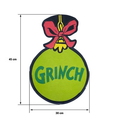 ADORNOS NAVIDEÑOS THE GRINCH DECORACIÓN NAVIDEÑA PARA PUERTAS Y PAREDES DEL GRINCH DR SEUSS - 5