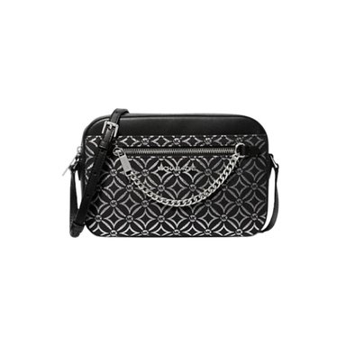 CARTERA MICHAEL KORS 35F4STTC9J NEGRO CROSSBODY JET SET LOGO-JACQUARD