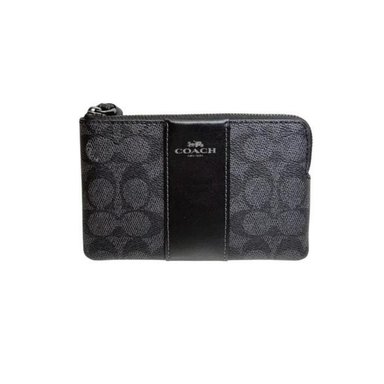 CARTERA COACH CW854 CUERO NEGRO MANO ZIP AORUND