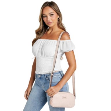 CARTERA GUESS ROSADO CROSSBODY CORAPEAKE LOGO MINI - 2