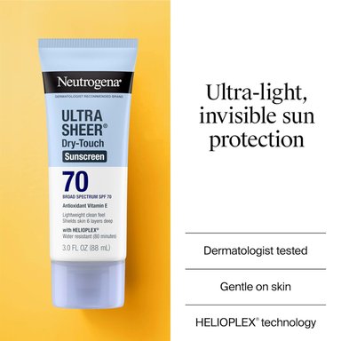 BLOQUEADOR NEUTROGENA ULTRA SHEER SPF 70 - 88 ML - 4