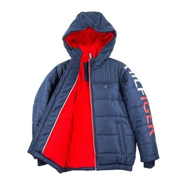 CASACA NIÑO TOMMY HILFIGER NAVY BLAZER PUFFER TALLA 5 6 - 3