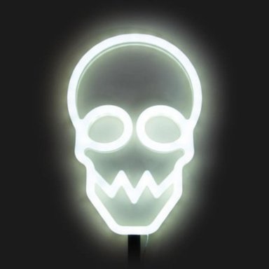 LAMPARA TIPO ESTACA CALAVERA DE HALLOWEEN