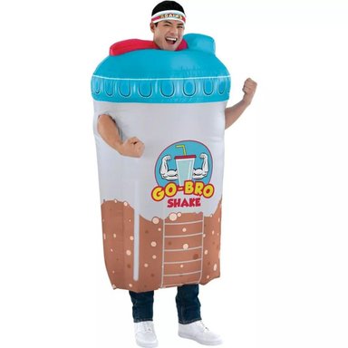 DISFRAZ INFLABLE PARA ADULTO - BEBIDA GO BRO SHAKE