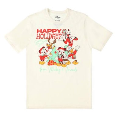 POLO ALGODÓN UNISEX DISNEY BLANCO MICKEY Y FRIENDS HAPPY HOLIDAYS 9150539