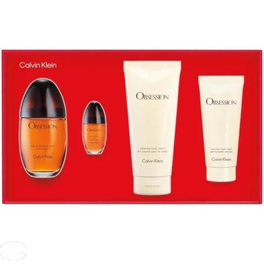GIFT SET CALVIN KLEIN MUJER OBSESSION EDP100ML + EDP15ML + GEL + LOCIÓN CORPORAL - 6
