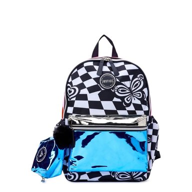 MOCHILA JUSTICE 3100115 ESCOLAR PORTALAPTOP 17' 3 PCS SET NEGRO