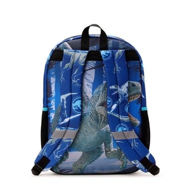 MOCHILA JURASSIC WORLD RAPTOR ESCOLAR TERRITORY CON COMPARTIMIENTO LAPTOP 17' AZUL - 3
