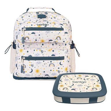 SET LONCHERA Y MOCHILA ESCOLAR BENTGO KIDS - FRIENDLY SKY