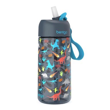SET BENTGO DINOSAURIO AZUL MOCHILA 2 EN 1 LONCHERA Y TOMATODO - 2