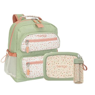 SET BENTGO MOCHILA ESCOLAR, LONCHERA Y TOMATODO WHIMSY Y WONDER - GEO SPECKLE