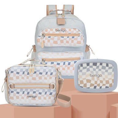 SET BENTGO MOCHILA ESCOLAR, LONCHERA Y PORTA LONCHERA WHIMSY Y WONDER - GRADIENT