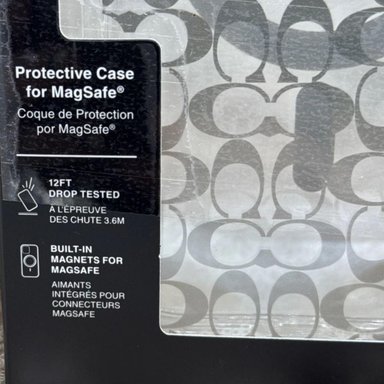CASE PARA IPHONE 16 PRO MAX COACH - CLEAR LOGO - 3