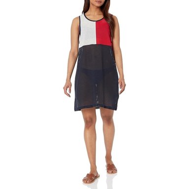 VESTIDO SALIDA DE PLAYA TOMMY HILFIGER COLORBLOCKED