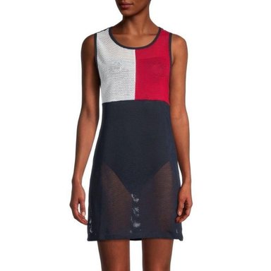 VESTIDO SALIDA DE PLAYA TOMMY HILFIGER COLORBLOCKED - 4