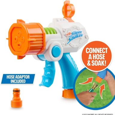 PISTOLA NERF SUPER SOAKER QUADBLAST BLASTER ALIMENTADA POR MANGUERA - 3
