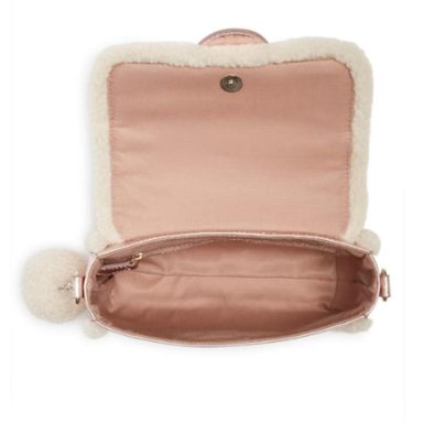 CARTERA CROSSBODY GUESS GINA SHERPA - ROSE GOLD - 3