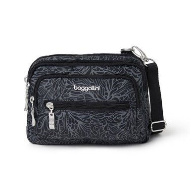 CARTERA CROSSBODY BAGGALLINI TRIPLE CIERRE - NEGRO