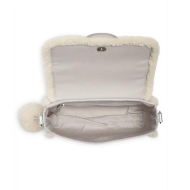 CARTERA CROSSBODY GUESS GINA SHERPA - SILVER - 3