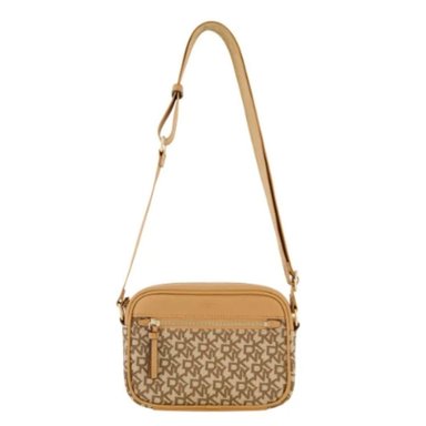 CARTERA CROSSBODY DKNY MONOGRAM - BEIGE