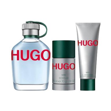 GIFT SET HUGO MAN EAU DE TOILETTE 125 ML + DESODORANTE CORPORAL 75 ML + GEL DE DUCHA 50 ML