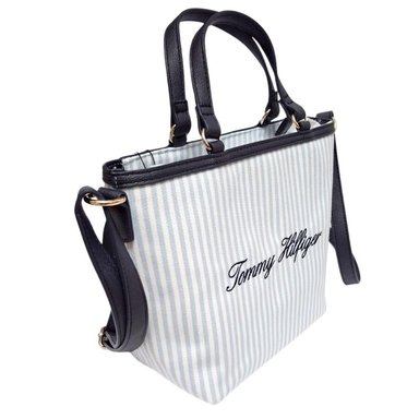 CARTERA DOBLE ASA TOMMY HILFIGER CANVAS - CELESTE - 2