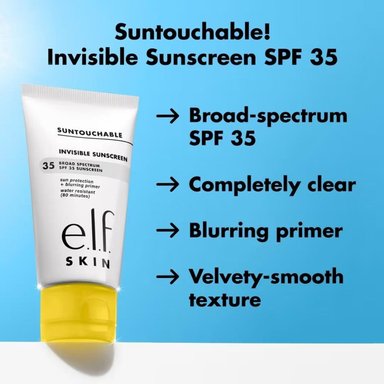 PROTECTOR SOLAR INVISIBLE Y PRIMER E.L.F. COSMECTICS SUNTOUCHABLE FPS 35 - 50 ML - 3