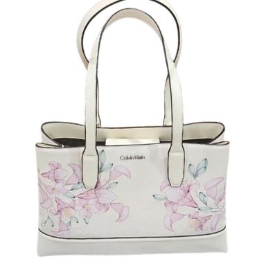 CARTERA TOTE CALVIN KLEIN H5DAVSE4 FLORES - BLANCO
