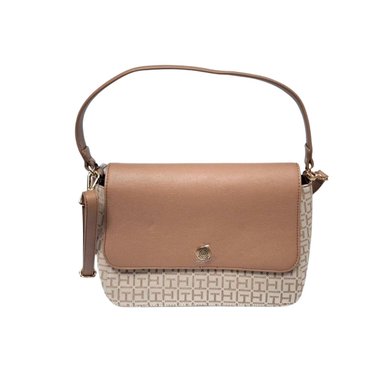 CARTERA DOBLE ASA TOMMY HILFIGER JACQUARD MARRON