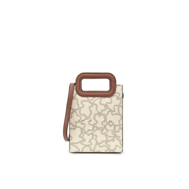 MINI CARTERA BANDOLERA TOUS POP BEIGE KAOS ICON