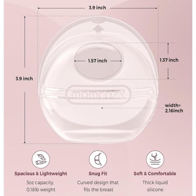 COLECTOR DE LECHE MATERNA MOMCOZY - 90 ML - 2