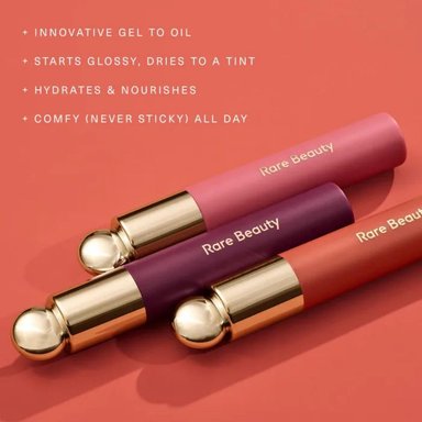 MINI ACEITE LABIAL CON COLOR RARE BEAUTY TINTED LIP OIL - HAPPY - 3