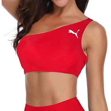 BRASIER BIKINI UN SOLO HOMBRO PUMA ROJO - 2