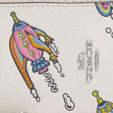 TARJETERO MONEDERO COACH COSMIC ROCKET - 3