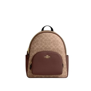 MOCHILA COACH COURT MONOGRAM - BEIGE