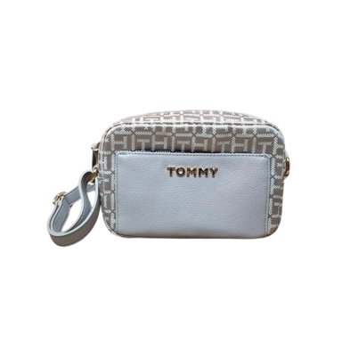 CARTERA CROSSBODY TOMMY HILFIGER MONOGRAM - BEIGE