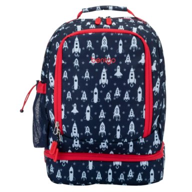 MOCHILA BENTGO KIDS 2 EN 1 - COHETES