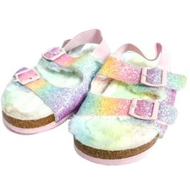 SANDALIAS SLIDE NICOLE MILLER PARA NIÑAS - ROSA MULTICOLOR T:10(19CM) - 1