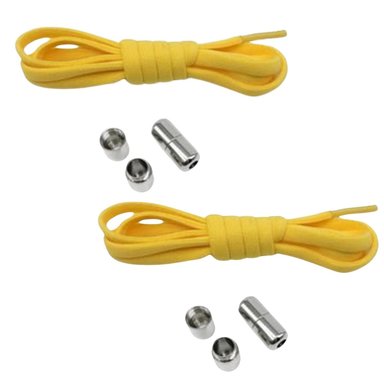 PACKX2 CORDONES O PASADORES ELASTICOS COLOR AMARILLO - 1