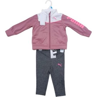 CONJUNTO CASACA Y LEGGINS PUMA PARA NIÑA ROSADO