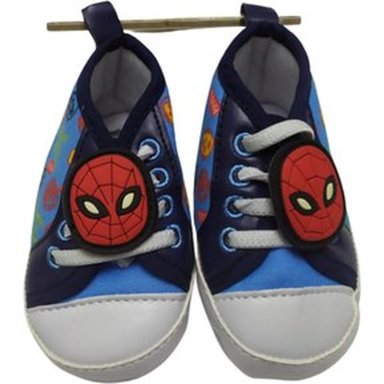 ZAPATOS PARA BEBÉ MARVEL DISEÑO SPIDERMAN 11 CM / 13 CM - CELESTE TAMAÑO 12 3-6MESES 10CM APROX.