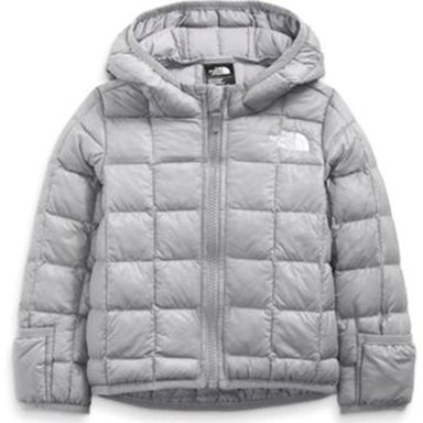 CASACA CON CAPUCHA THE NORTH FACE PARA BEBE - PLOMO TAMAÑO 9 A 12 MESES