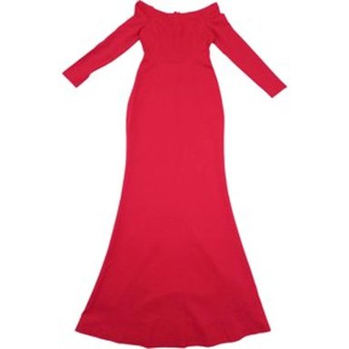 VESTIDO COCKTAIL LARGO SIRENA LAUNDRY BY SHELLI SEGAL PARA MUJER - ROJO - 2