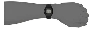 RELOJ DEPORTIVO CASIO CON ALARMA MULTIFUNCIÓN HOMBRE F201WA-1A NEGRO - 2