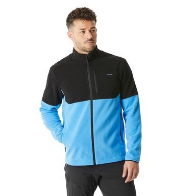CASACA HOMBRE POLAR QUECHUA MH500 - CELESTE/NEGRO - 4